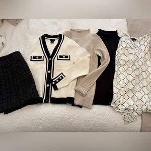 Women’s work wear bundle - cream, black, white, gold